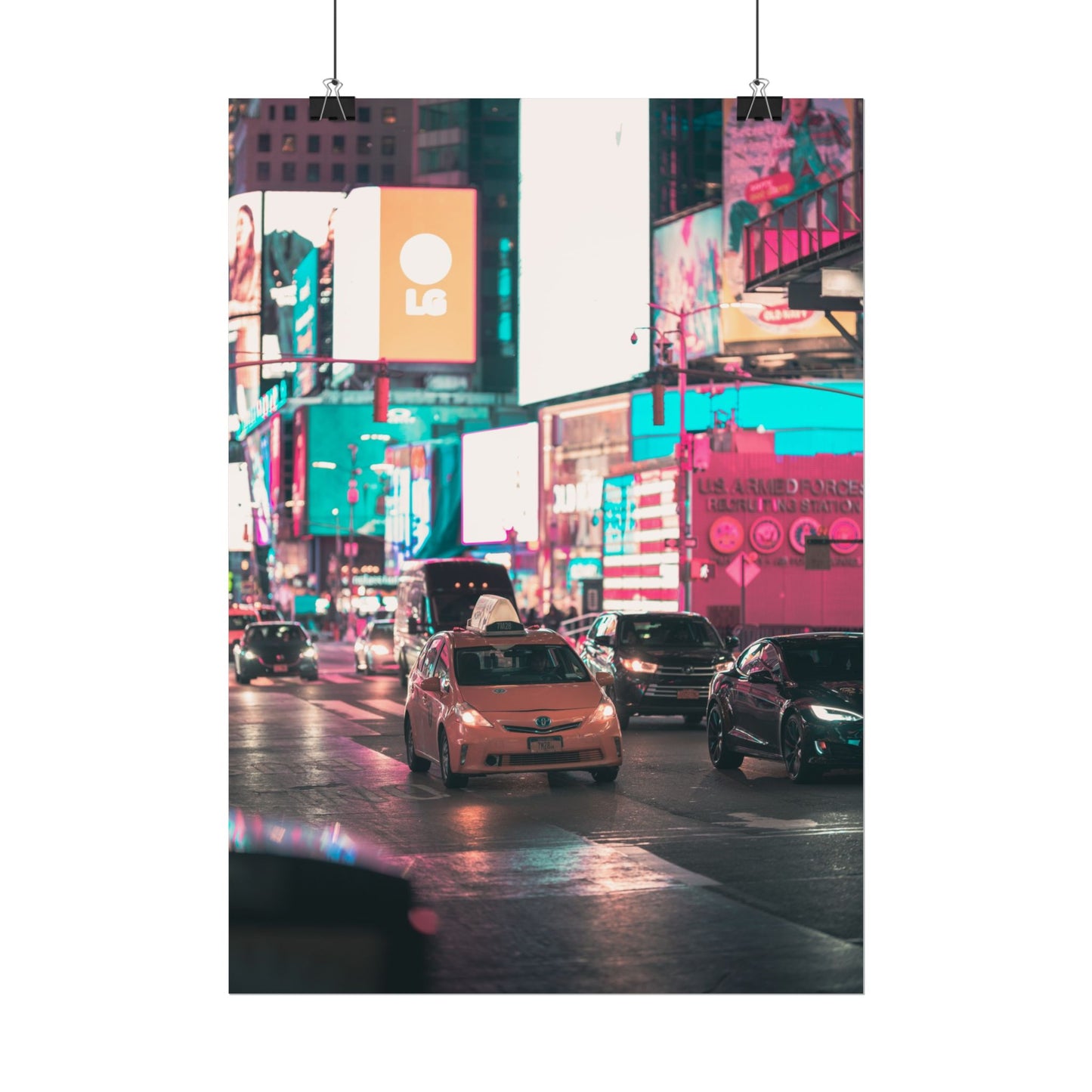 Taxi in Times Square (Poster)