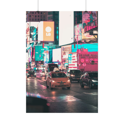 Taxi in Times Square (Poster)