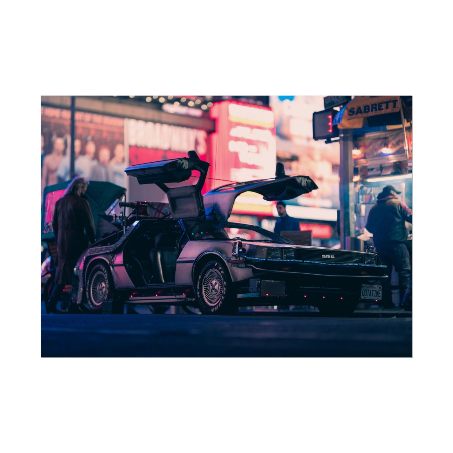 DeLorean in Times Square (Poster)