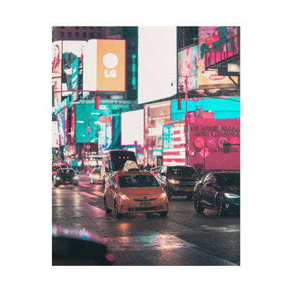 Taxi in Times Square (Poster)