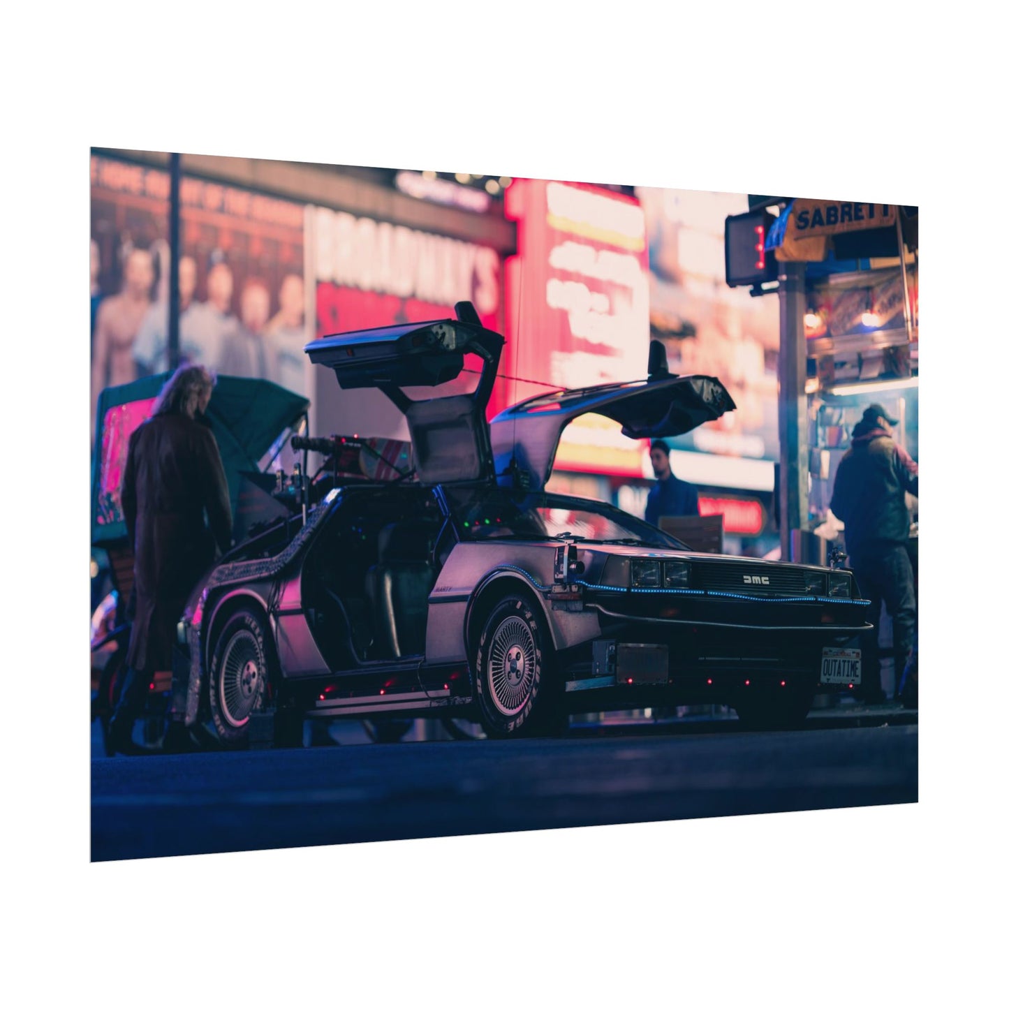 DeLorean in Times Square (Poster)