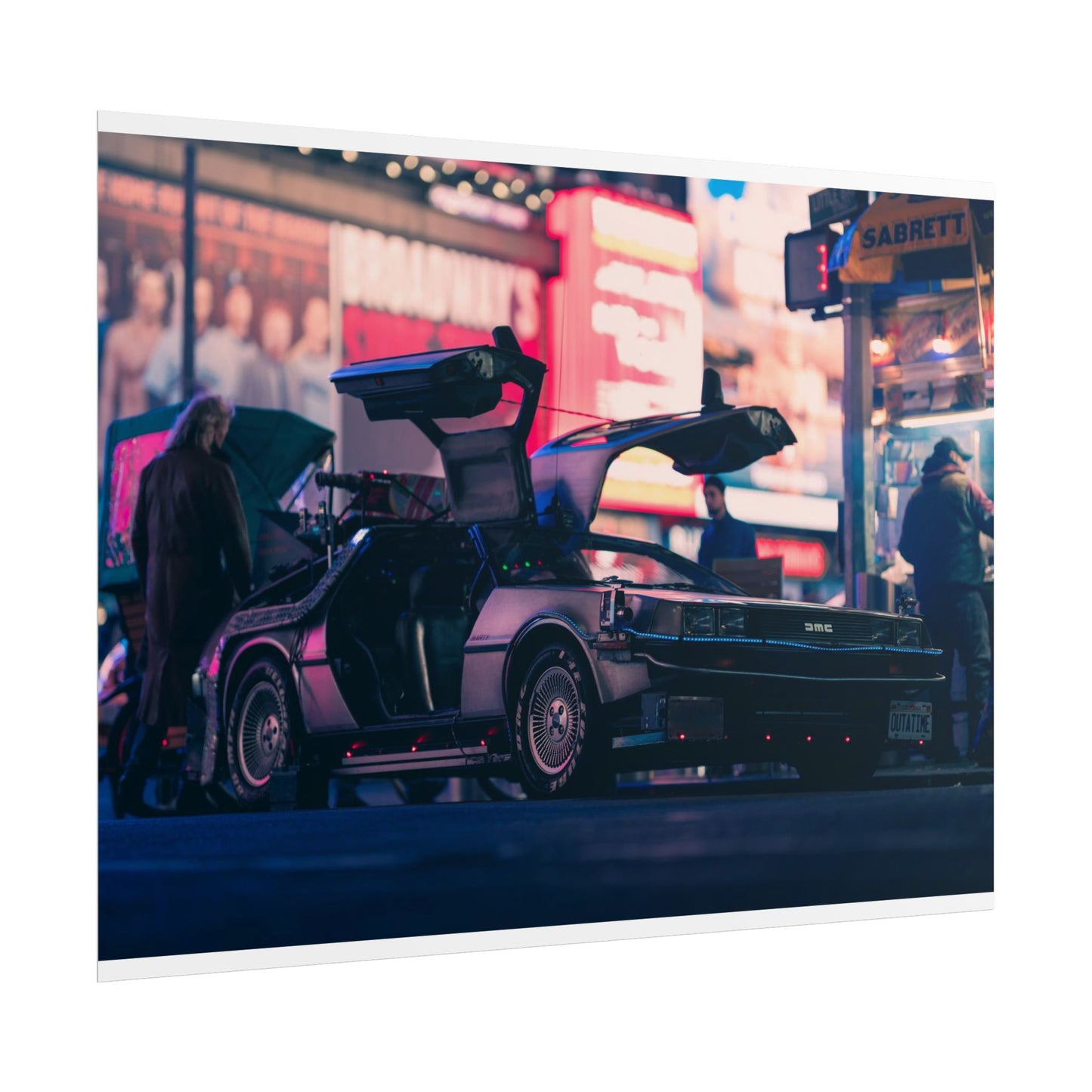 DeLorean in Times Square (Poster)