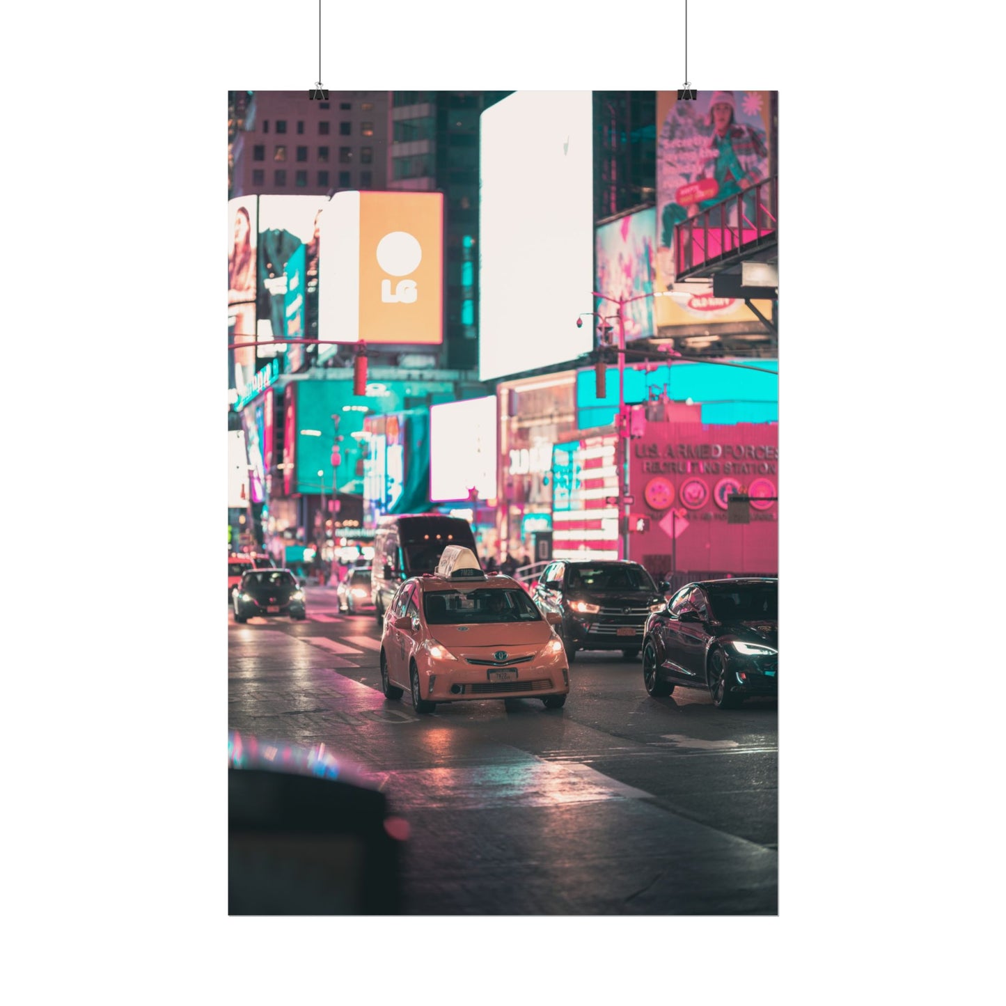 Taxi in Times Square (Poster)