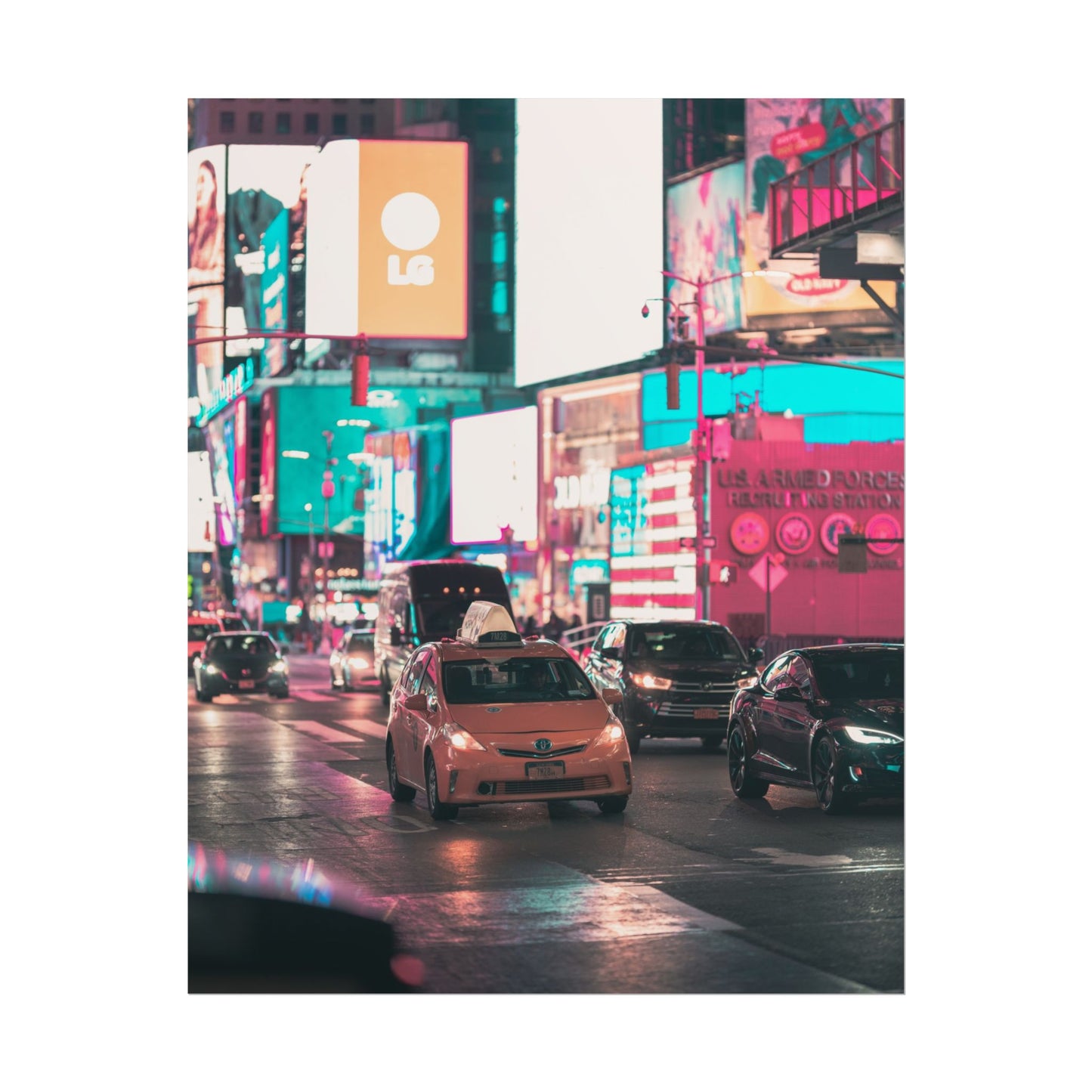 Taxi in Times Square (Poster)