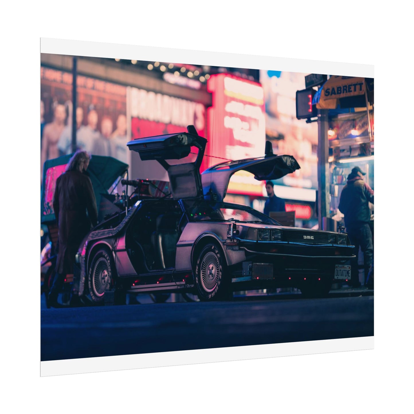 DeLorean in Times Square (Poster)