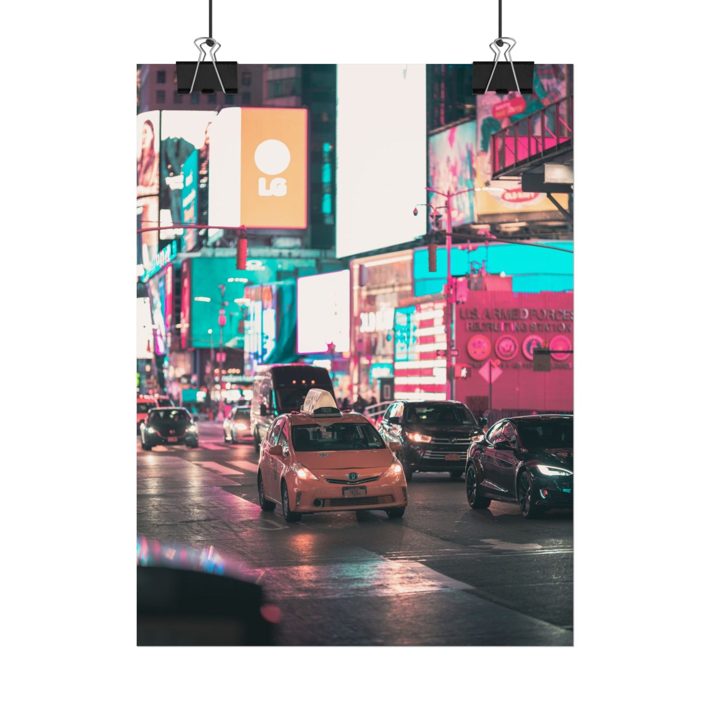 Taxi in Times Square (Poster)