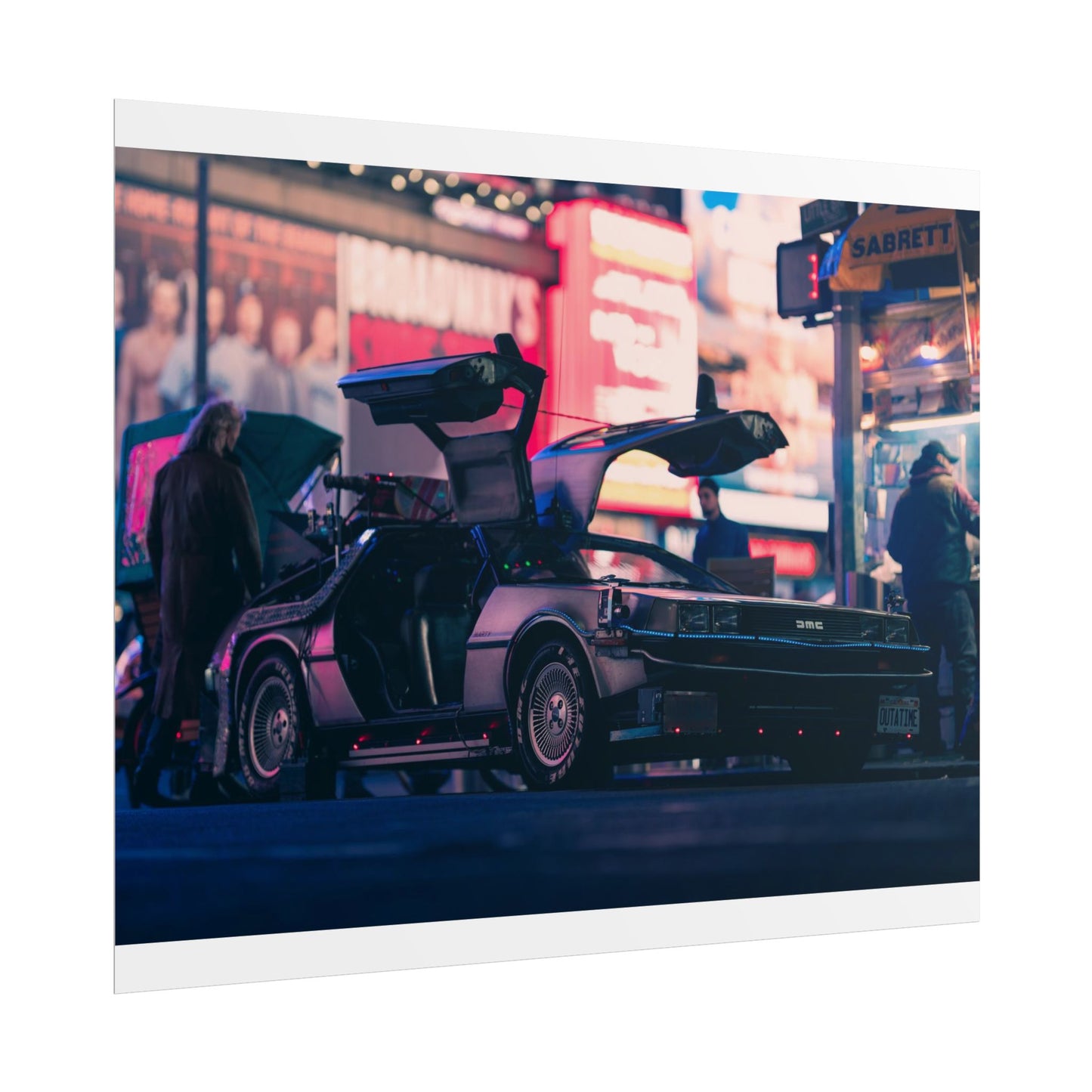 DeLorean in Times Square (Poster)