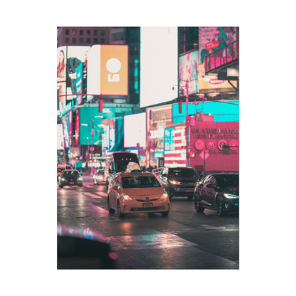 Taxi in Times Square (Poster)