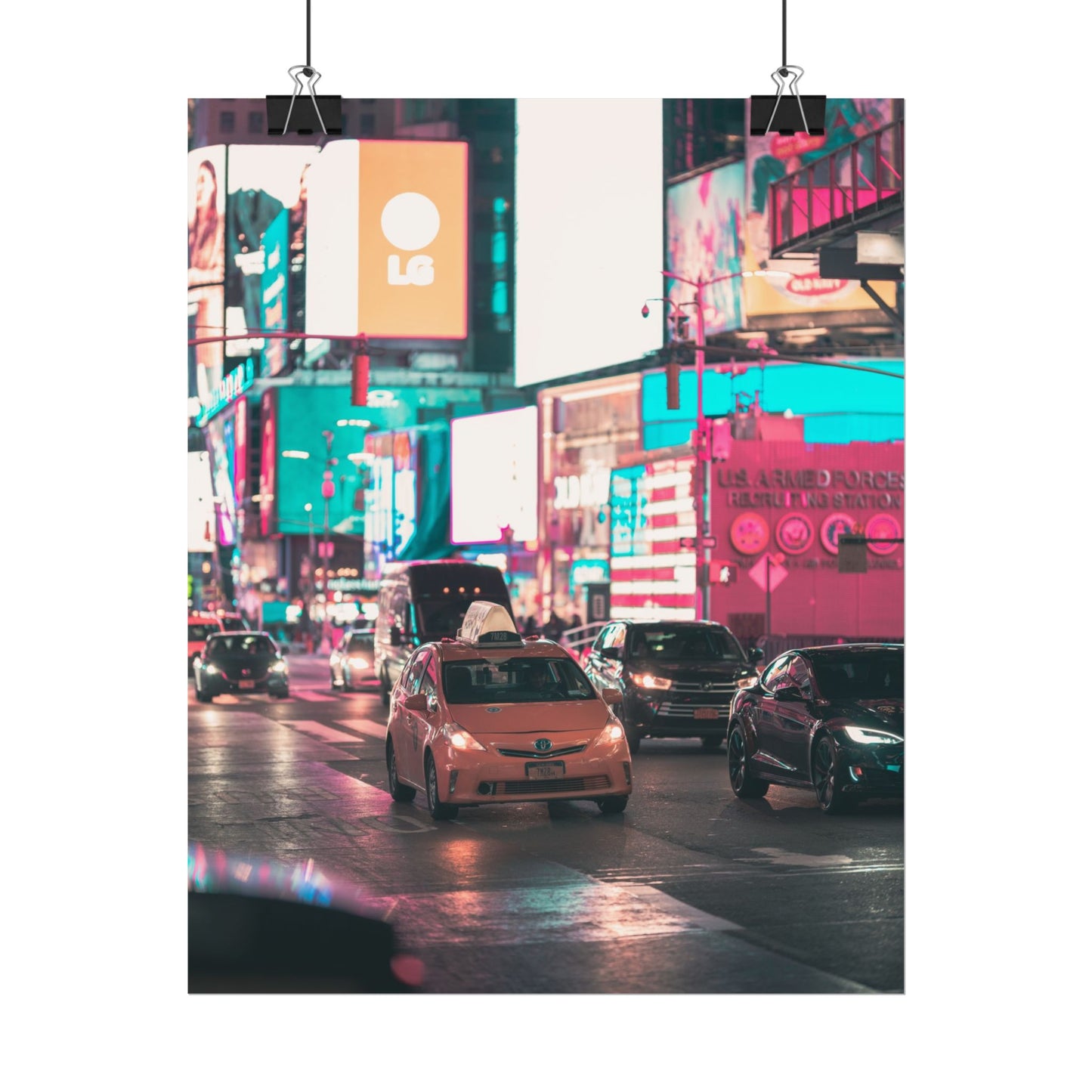 Taxi in Times Square (Poster)