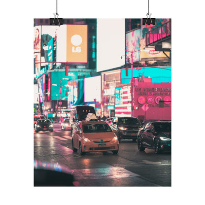 Taxi in Times Square (Poster)