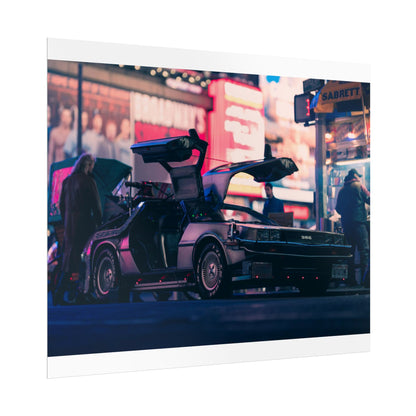 DeLorean in Times Square (Poster)