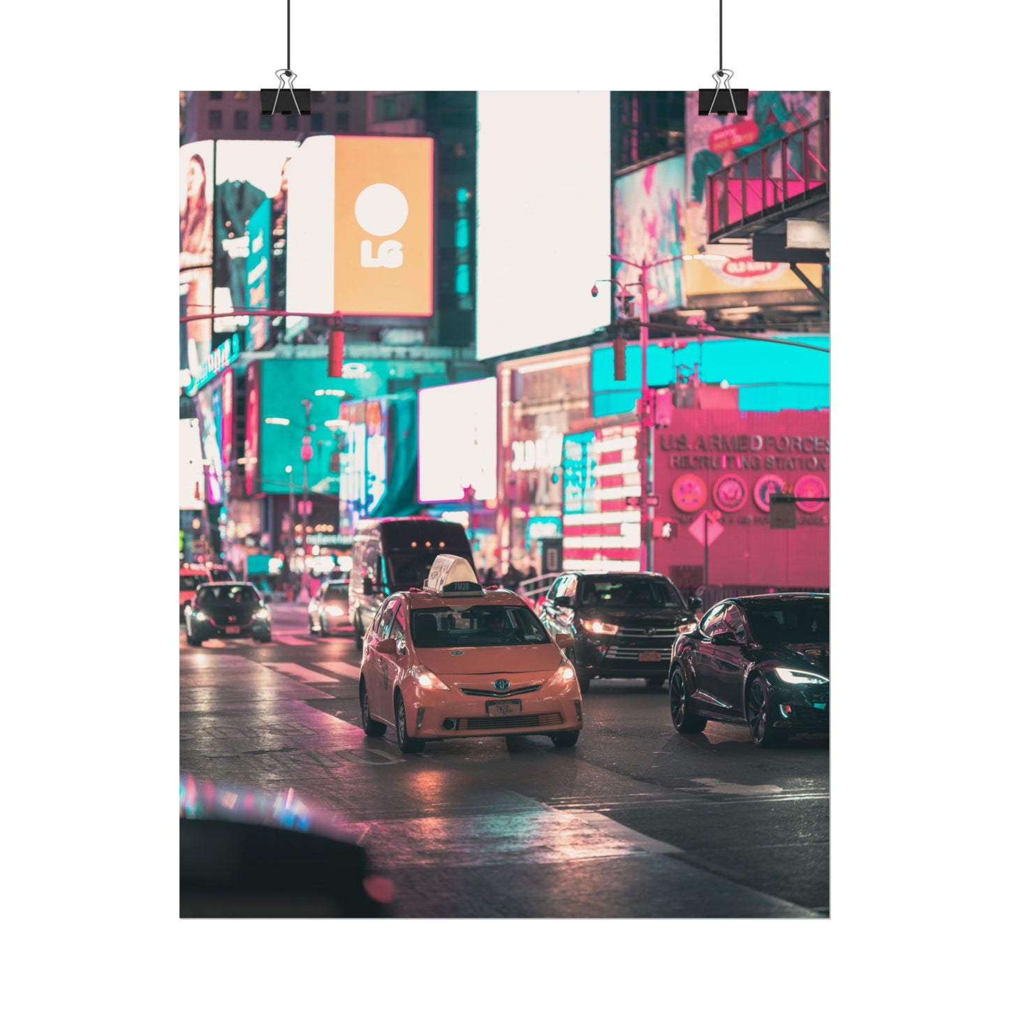 Taxi in Times Square (Poster)