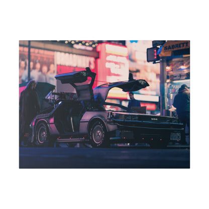 DeLorean in Times Square