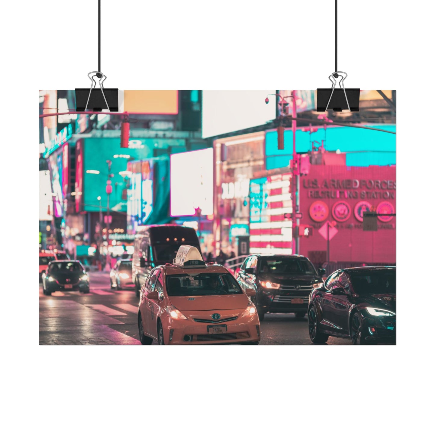 Taxi in Times Square (Poster)