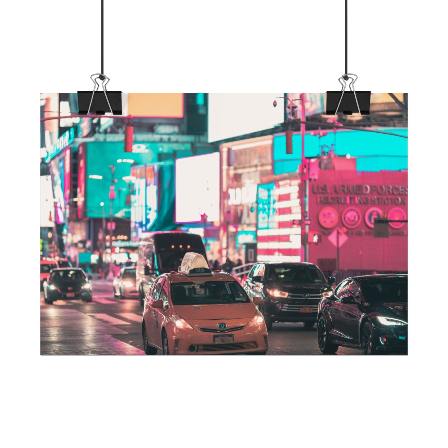 Taxi in Times Square (Poster)