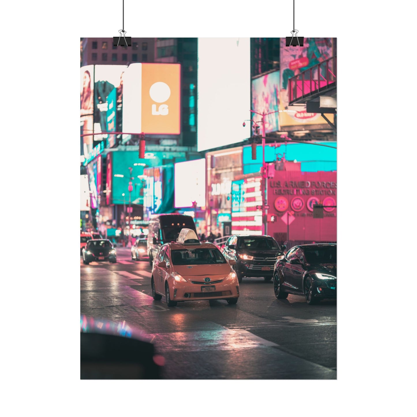 Taxi in Times Square (Poster)