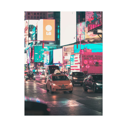 Taxi in Times Square (Poster)