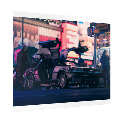 DeLorean in Times Square (Poster)