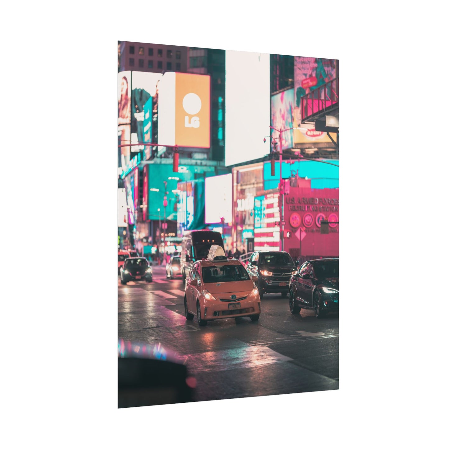 Taxi in Times Square (Poster)