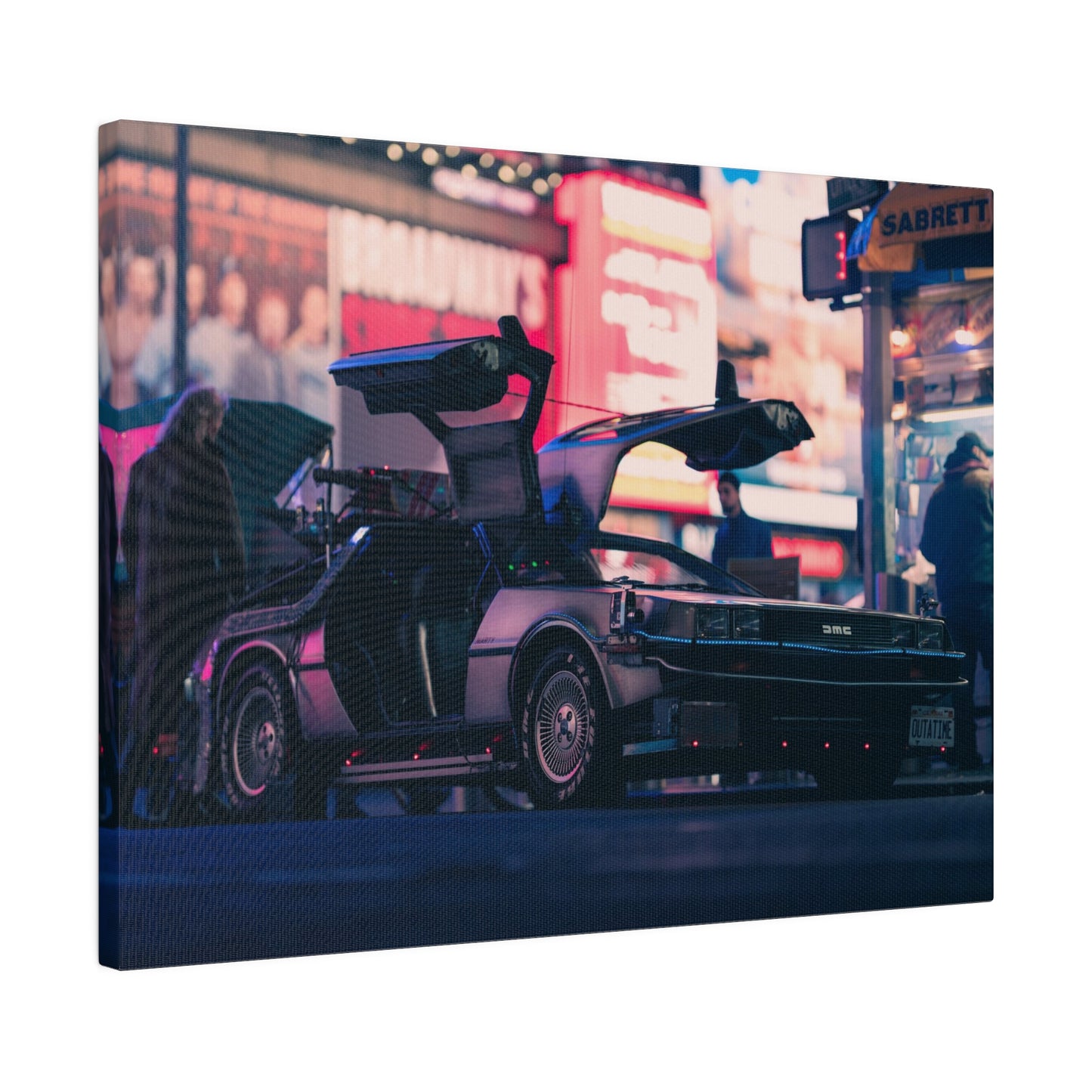 DeLorean in Times Square