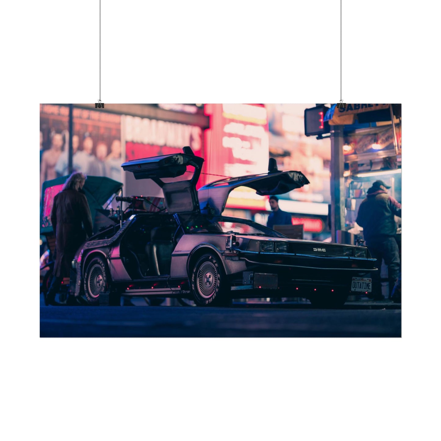 DeLorean in Times Square (Poster)