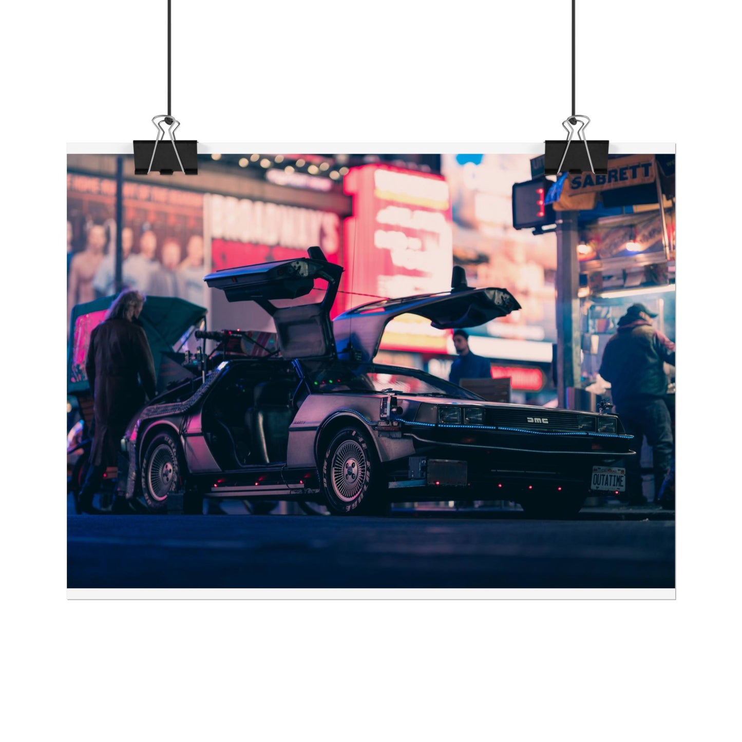 DeLorean in Times Square (Poster)