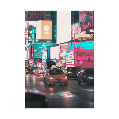 Taxi in Times Square (Poster)