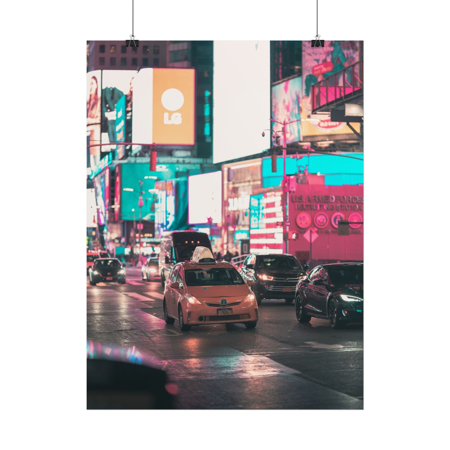 Taxi in Times Square (Poster)