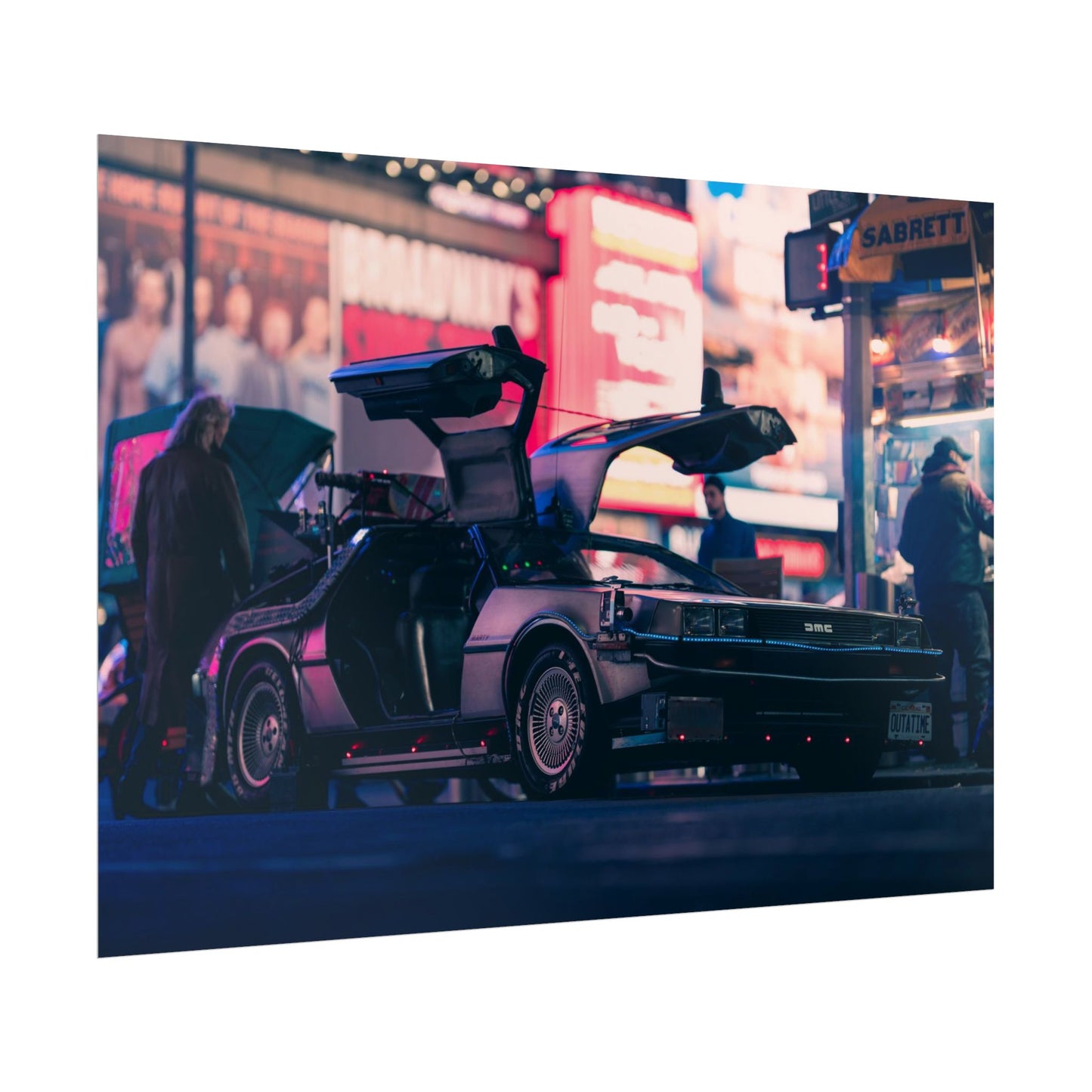 DeLorean in Times Square (Poster)