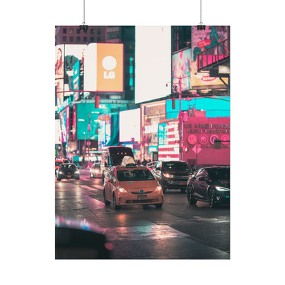 Taxi in Times Square (Poster)