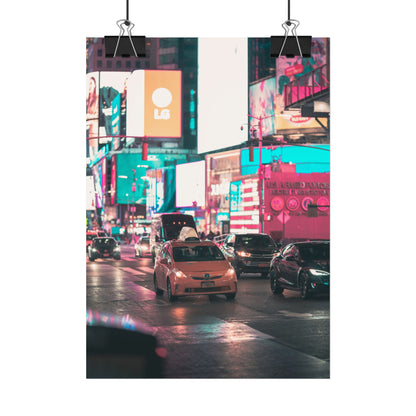 Taxi in Times Square (Poster)