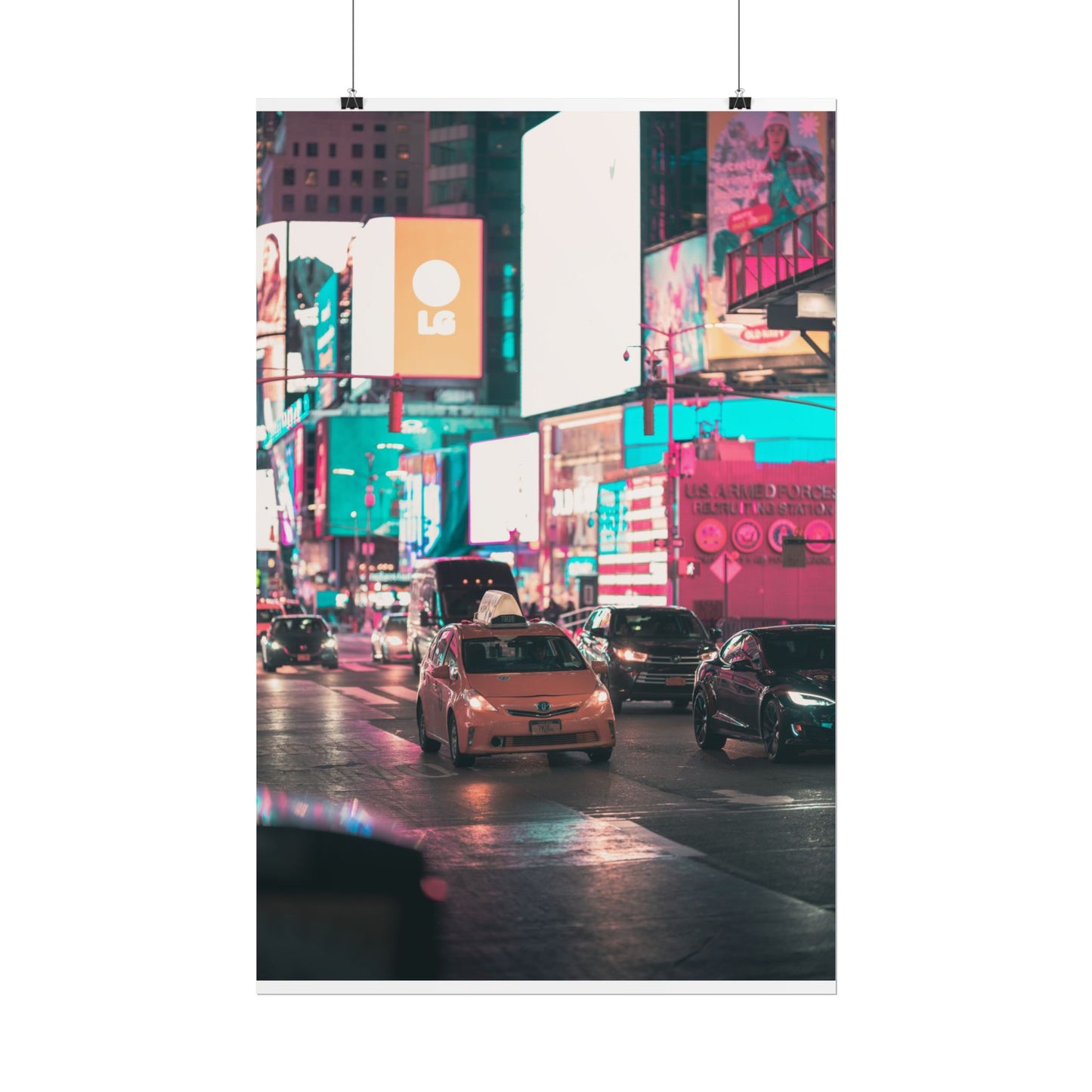 Taxi in Times Square (Poster)