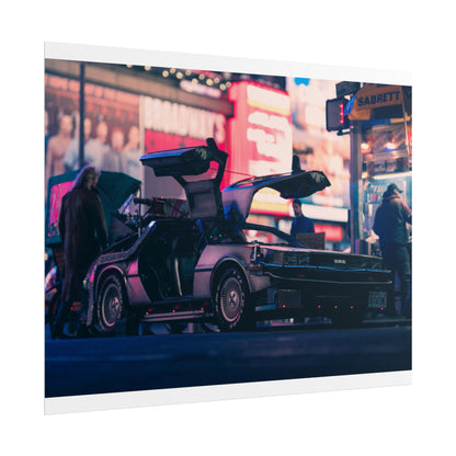 DeLorean in Times Square (Poster)